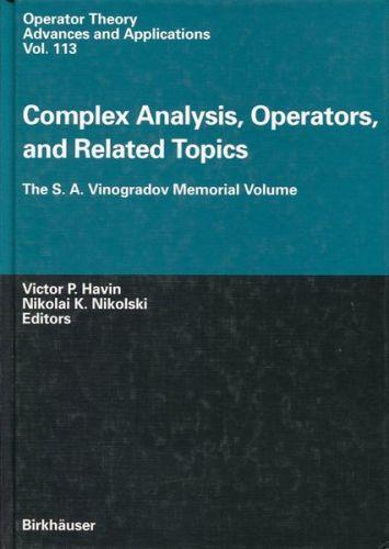 Complex Analysis, Operators and Related Topics - copertina