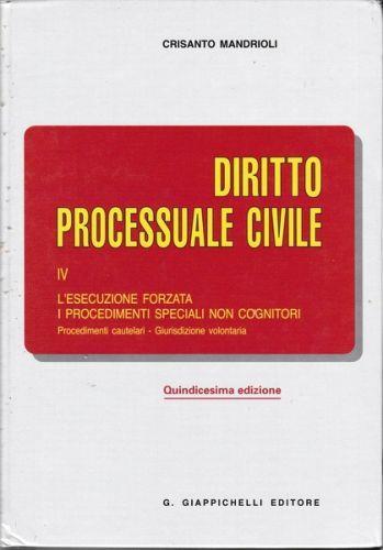 Diritto processuale civile: 4 - copertina