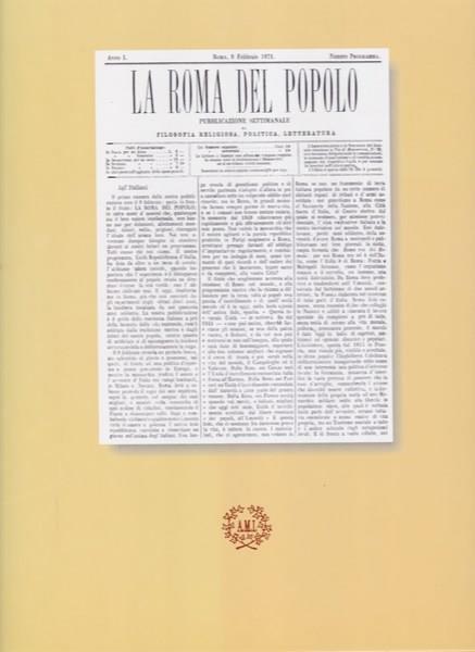 La Roma del Popolo (1871 - 1872) - copertina