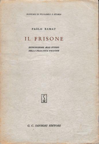 Il frisone - Paolo Ramat - copertina