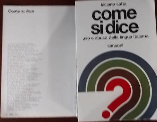 Come si dice - Luciano Satta - 2