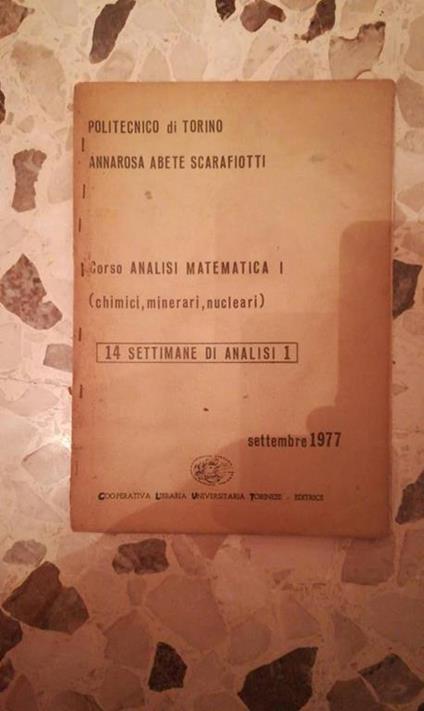 corso analisi matematica 1 - Libro Usato - cooperativa libreraria  universitaria torinese 