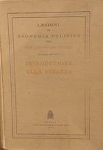 Lezioni di economia politica del prof. Gustavo Del Vecchio, parte quinta: Introduzione alla Finanza