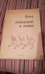 frasi ristoranti a roma