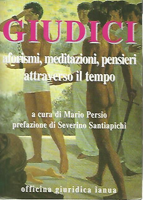 Giudici aforismi,meditazioni,pensieri attraverso il tempo - copertina