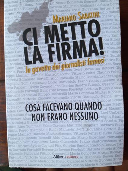 Ci metto la firma! - Mariano Sabatini - copertina