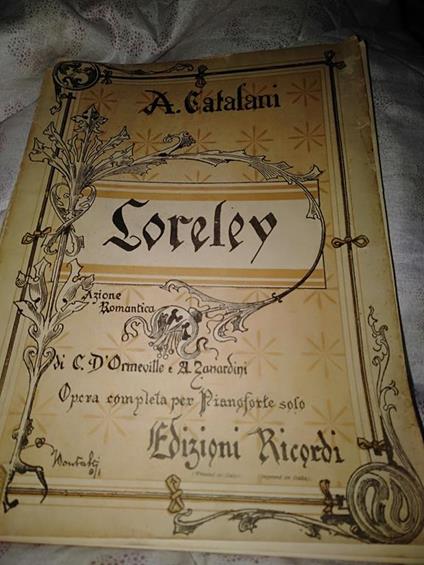 Loreley opera completa per pianoforte solo - Alberto Catalani - copertina