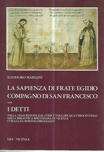 La sapienza di frate Egidio compagno di San Francesco - copertina