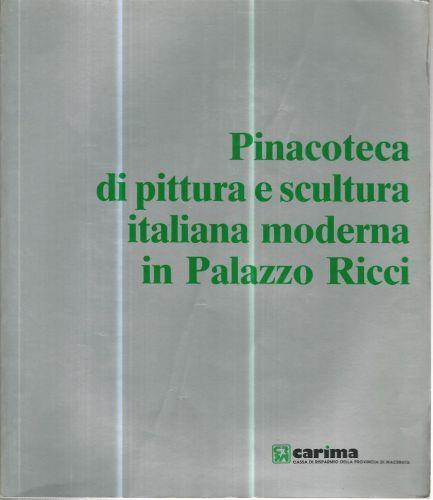 Pinacoteca di pittura e scultura italiana moderna in Palazzo Ricci - copertina