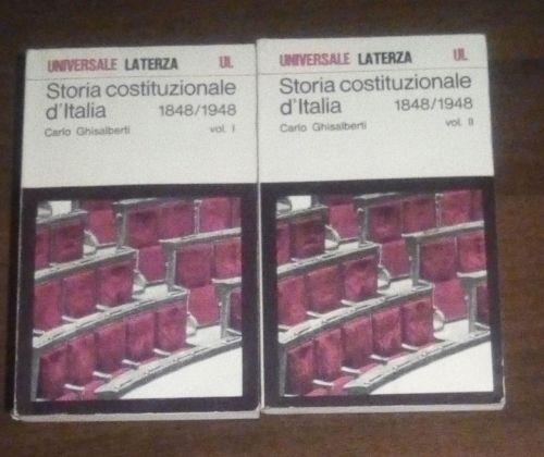 Storia Costituzionale D'Italia - Carlo Ghisalberti - copertina