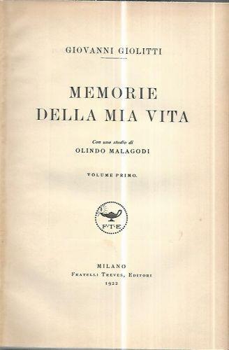 Memorie della mia vita. Voll.1-2 - Giovanni Giolitti - copertina