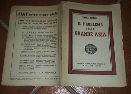 IL Problema Della Grande Asia - Enrico Bonomi - copertina