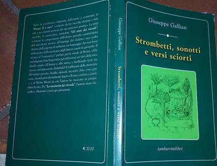 Strombetti,sonotti e versi sciorti - Giuseppe Gallina - copertina