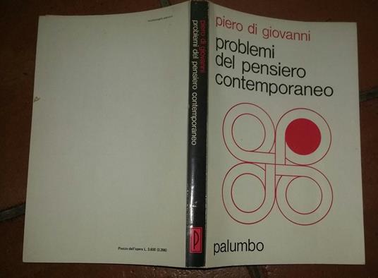 Problemi del pensiero contemporaneo - Piero Di Giovanni - copertina
