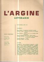 L' argine letterario. Rivista trimestrale. Dicembre 1971. Anno V n. 4. Febbraio 1972. Anno VI n. 1