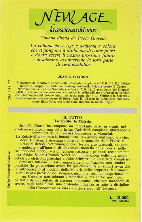 Il Tutto. Lo spirito e la materia - Jean E. Charon - 2