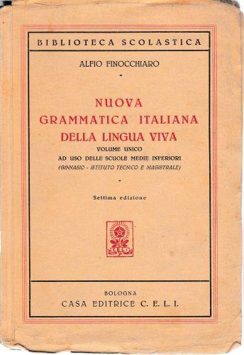 Nuova grammatica italiana della lingua viva - Alfio Finocchiaro - copertina