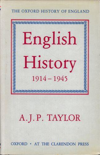 English History 1914-1945 - Alan J. Taylor - copertina
