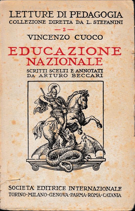 Educazione Nazionale - Vincenzo Cuoco - copertina