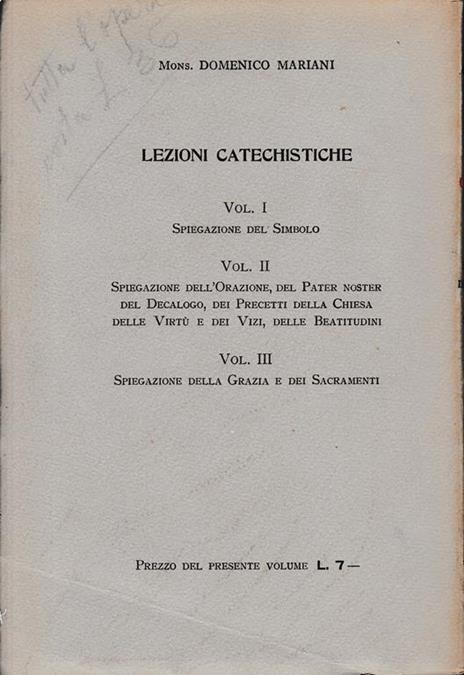 Lezioni catechistiche, volume III° - 2