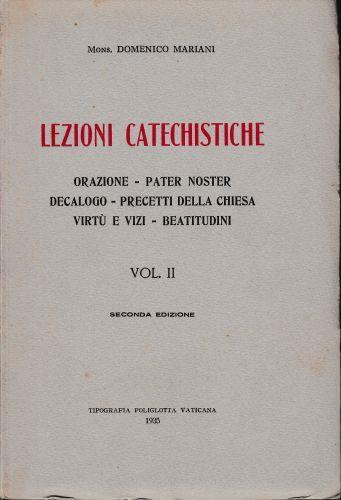 Lezioni Catechistiche, volume II° - copertina
