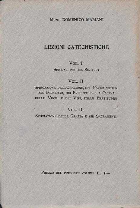 Lezioni Catechistiche, volume II° - 2