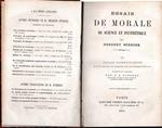 Essais de morale de science et d'esthètique. vol. III°, essais scientifiques