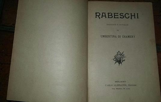 Rabeschi racconti e novelle - copertina