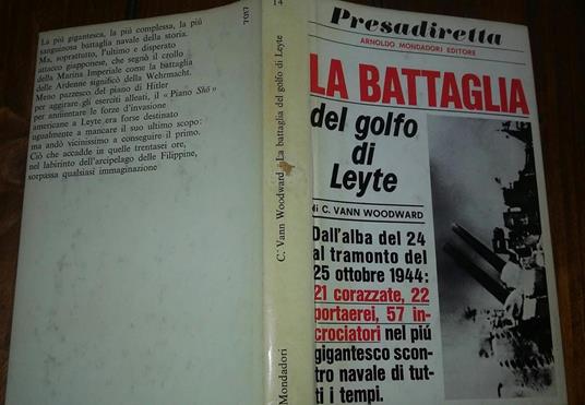 La battaglia del golfo di Leyte - Comer Vann Woodward - copertina