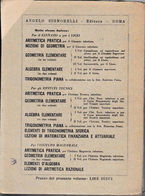 Geometria elementare, volume primo - Giulio Bisconcini - 2