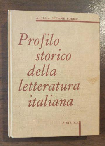 Profilo Storico Della Letteratura Italiana - Bobbio - copertina