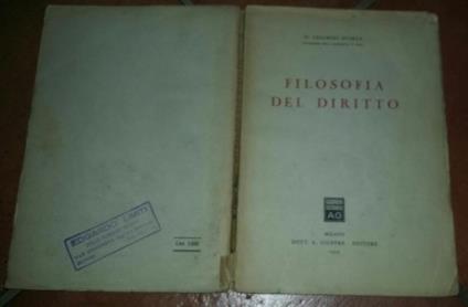 Filosofia del diritto - Widar Cesarini Sforza - copertina