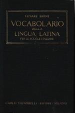 Vocabolario della lingua Latina (Latino-Italiano Italiano-Latino) per le scuole italiane