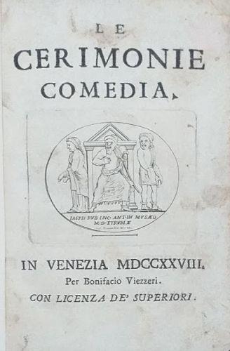 Le Cerimonie - Giuseppe Gorini Corio - Libro Usato - Venezia, Bonifacio  Viezzieri - | IBS
