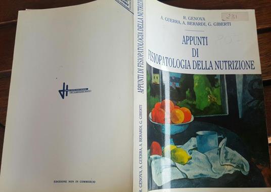 Appunti di fisiopatologia della nutrizione - copertina