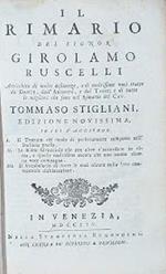 Il Rimario del signor Girolamo Ruscelli arricchito di molte desinenze, e di moltissime voci tratte da Dante, dall'Ariosto, e dal Tasso e di tutte le migliori che sono nel Rimario del Cav. Tommaso Stigliani