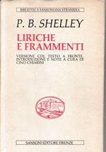 Liriche e frammenti. Testo a fronte in Inglese