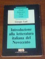 Introduzione alla letteratura italiana del novecento