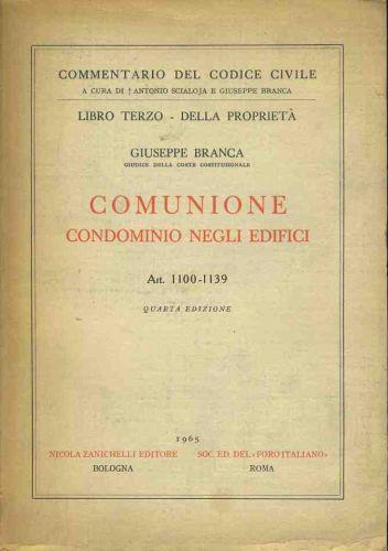 Comunione condominio negli edifici - Giuseppe Branca - copertina