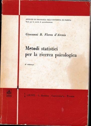 Metodi statistici per la ricerca psicologica - copertina