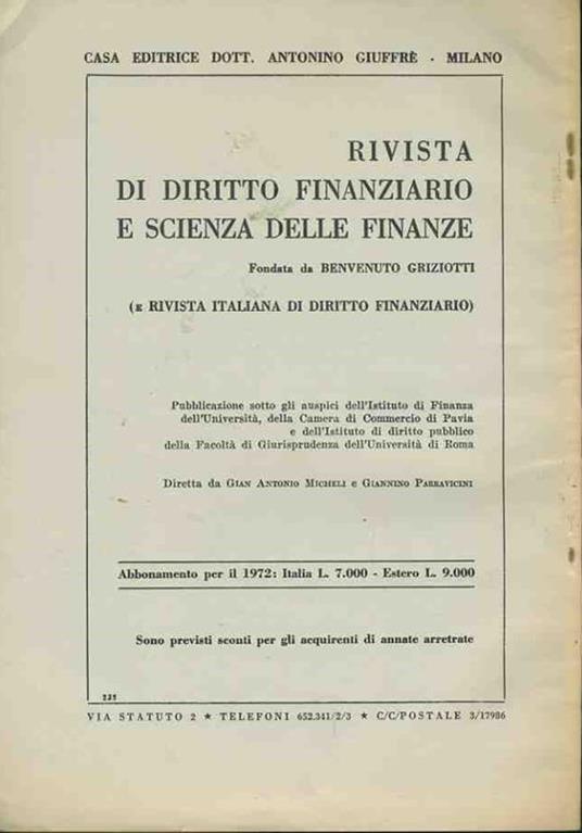 Ombre di incostituzionalità sulla legge delega per la riforma tributaria. Estratto - Gaetano Zingali - 2