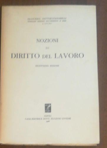 Nozioni Di Diritto Del Lavoro - Francesco Santoro-Passarelli - copertina