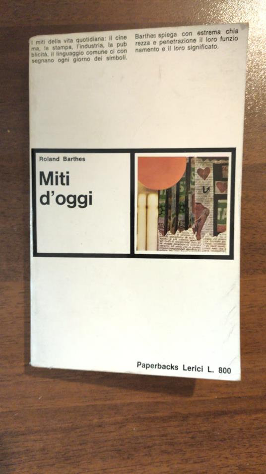 Miti D'Oggi - Roland Barthes - 2