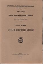 L' orazio dell'Abate Galiani. Memorie, serie VIII - Vol. XXII, fascicolo 2