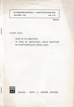 Giurisprudenza Costituzionale.Anno XXIII - 1978 - fasc. 8,10 (estratto)