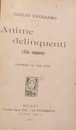 Anime Delinquenti - Le Tre Orfanelle - Il Fornaretto - Giulio Caggiano - copertina