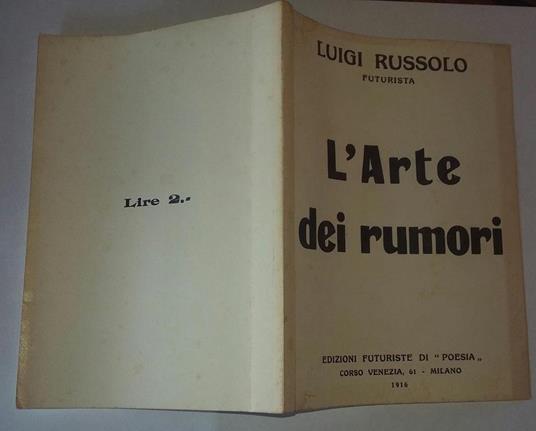 L' arte dei rumori - Luigi Russolo - copertina