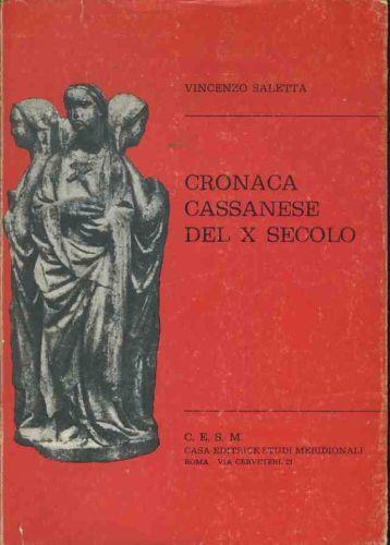 Cronaca cassanese del X secolo - Vincenzo Saletta - copertina
