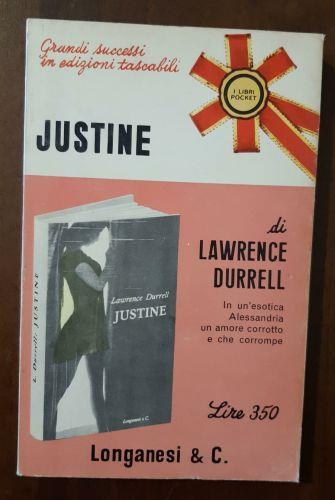 Justine - Prima Edizione - Lawrence Durrell - copertina