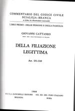 Libro primo - delle persone e della famiglia. Della filiazione legittima. Art. 231-249